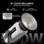 HIFFIN (COB-500 Pro) 500W Bi-Color Continuous LED Video Light with Bowens Mount, Remote Control & Silent Cooling Fan, AC Power, 2800K–6800K CCT., 51800 Lux @1m, CRI 95+, Ideal for Photo & Videography