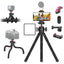 ULANZI MT-91 Flexible Octopus Tripod for Phone, GoPro&Camera, 3‑in‑1 Mini Tripod w Bluetooth Remote, CKA Quick Release w 1/4 Screw, GoPro Adapter, 360 Adjustable for Vlogging, Selfies, Video Recording