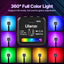 ULANZI RGB Video Light, L2 LED Camera Lights 360° Full Color Magnetic COB Pocket Mini Cube Light with Dual Cold Shoe, 11 Dynamic Effects, Rechargeable Portable Light for Photography Vlogging