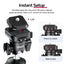 ULANZI TT38 Tabletop Mini Tripod for Camera, Uka F38 ClickOpen Flexible Travel Stand for Sony/Canon/Nikon/Fujifilm SLR DSLR, Pocket Vlogging Stand for Shooting Selfie Video