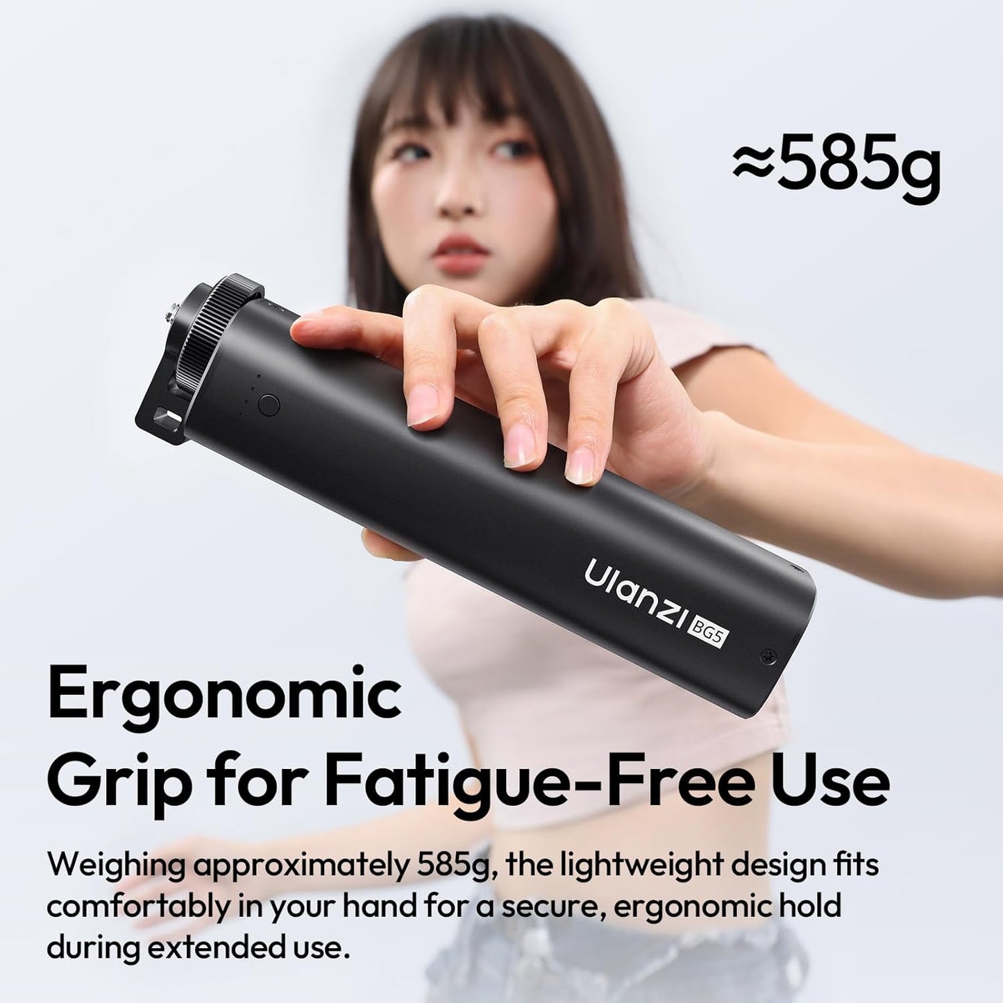 ULANZI BG5 Handheld Battery Grip 92.16Wh&Power Bank with 100W PD Bidirectional Fast Charging, Compatible with Sony/Canon/Nikon/GoPro, Ideal for Laptop/Drone/Live Streaming/Vlogging/Photography