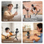 ULANZI MA30+LM19, 2-in-1 Magnetic Phone Tripod & Selfie Light Kit, MA30 Phone Stand with LM19 2500K-8500K LED Fill Light for MagSafe, Compatible with iPhone 17-12 Series for Photo/Vlog/Video.