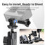 ULANZI 360°Motorcycle Camera Mount for GoPro Bike Holder Handlebar Mount Bracket w GoPro Adpter for Hero10/9/8/7/6/5/4/3 Action Cameras Accessory ?8~35mm (Fits Bicycle Utv Motorcycle Handlebar Holder)