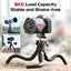 ULANZI MT-68 Claw Camera Flexible Tripod, Mini Quick Release Tripod Stand with 1/4'' Screw for Magic Arm, Universal Travel Desktop Selfie Stick for DSLR Compatible with Canon Nikon Sony Cameras Vlog