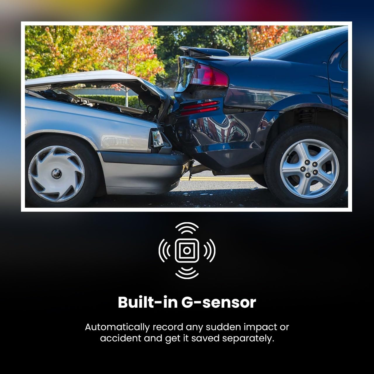 HIFFIN RoadCam X2 Dual Channel Recording Front 4K + Rear 1080P Dashcam with 1.47" Screen, Super Night Vision & WiFi, G-Sensor, Loop Recording, Parking Monitor. Ideal for Safety & Security