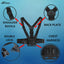 Hiffin Mobile Phone Chest Strap Mount Go Pro Chest Harness Holder for VLOG/POV Compatible with All Cell Phones and Go Pro Hero 9, 8, 7, 6, 5,OSMO Action, AKASO and Other Action Camera