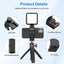 Ulanzi ST-02S Newest Aluminum Phone Tripod Mount w Cold Shoe Mount, Support Vertical and Horizontal, Universal Metal Adjustable Clamp for Apple iPhone X 8 7 6S Plus Sumsang Android Smartphones,Black