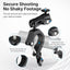 Hiffin Ulanzi CM025 Motorcycle Camera Mount with Dual Ball Head | 360° Adjustable Handlebar Clamp Mount for GoPro, Insta360, DJI Action Cameras & Smartphones | Aluminum Alloy & Motorcycle Accessory