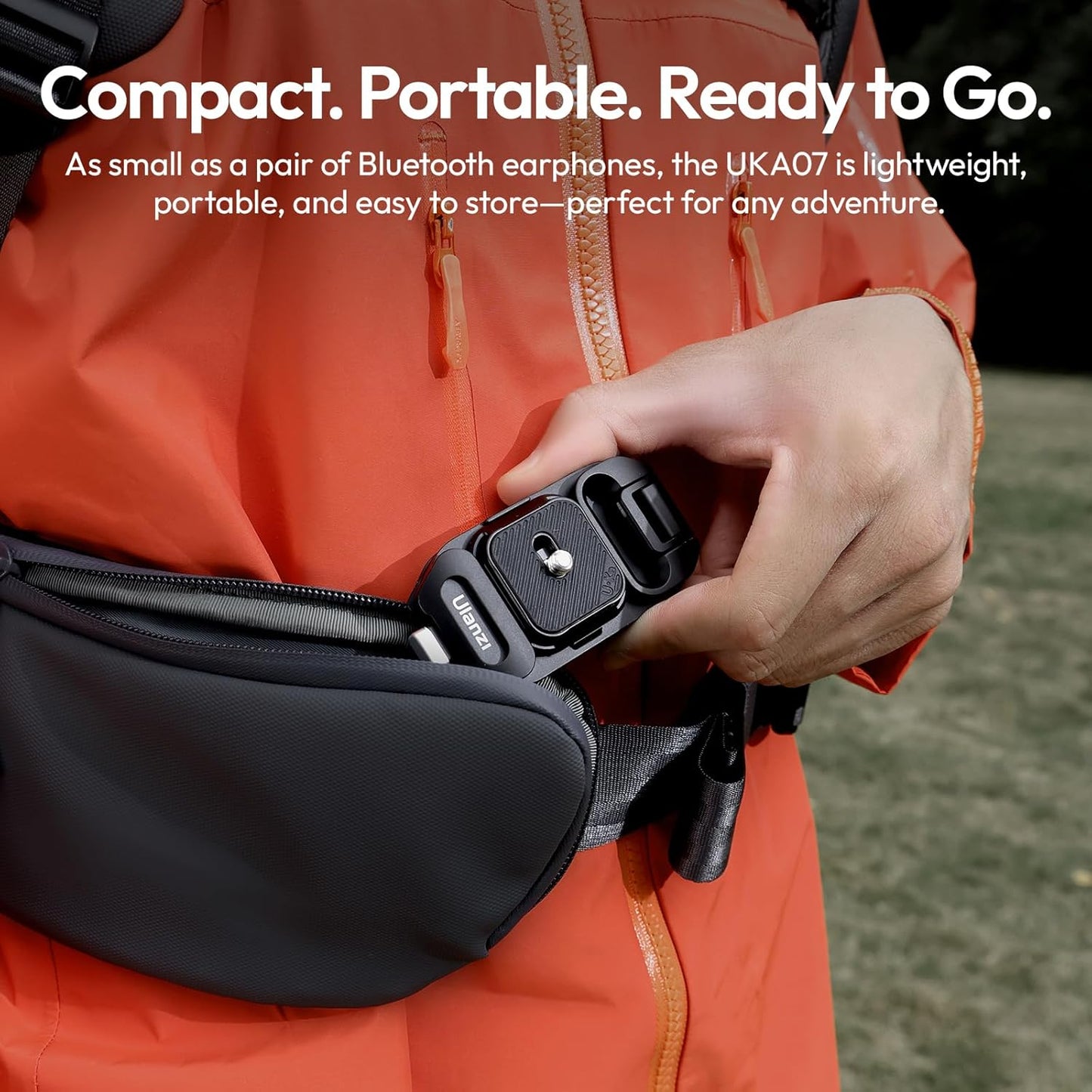 ULANZI Camera Backpack Strap Clip,w Plate Quick Release System, Compatible w Uka & F38 QR Plates, for Sony, Nikon, Fuji, DSLR Action Cam Mount, Bearable Load up to 10kg