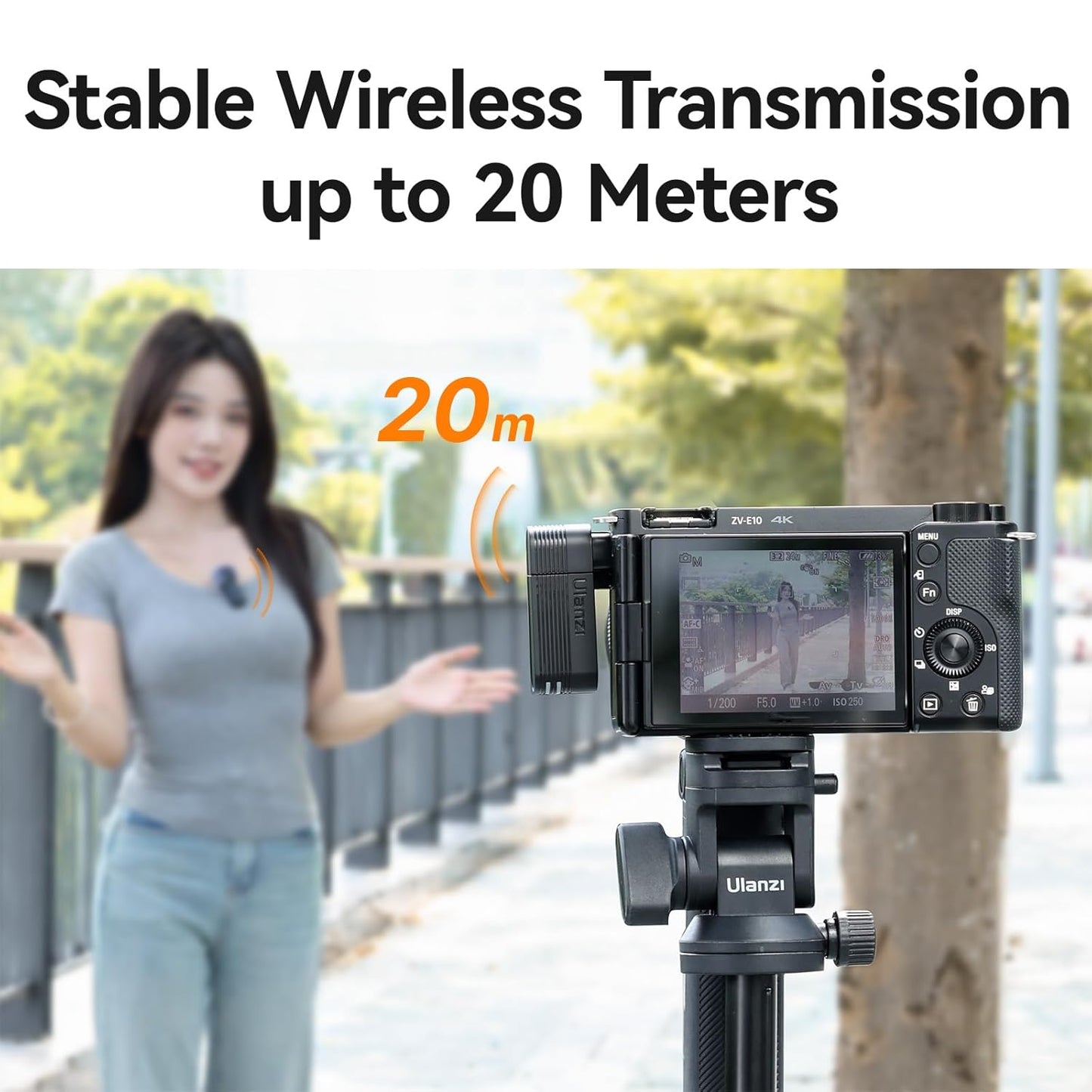ULANZI A100 Lavalier Microphone for iPhone Android Camera, USB C Microphone, 13.5H Battery Life, Microphone Mobile Phone for Video Recording, Live Streaming, YouTube, TikTok, Vlog, Interview
