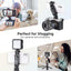 ULANZI Phone Tripod Mount ST-06S, Universal Smartphone Mount Adapter with 2 Cold Shoe, 360° Rotates and Adjustable Cell Phone Clip Clamp Holder, Compatible with iPhone, Samsung Galaxy and All Phones