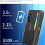 ULANZI VL120 RGB Video Light, Pocket LED On-Camera Light, Built-in 3100mAh Rechargeable Battery, 360 Full Color 20 Light Effects, CRI?95 2500-9000K, Black, (2495)