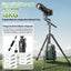 Ulanzi JJ06 Professional Camera Tripod Stand with Dual 360° Fluid Head, Dual Center Column, Ball Head, Quick Release Plate, Compatible with Arca for DSLR, Video