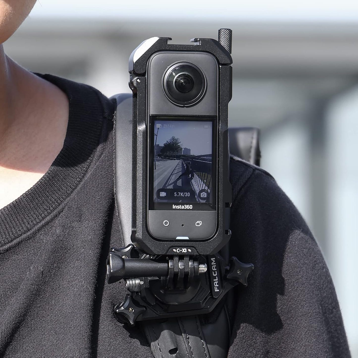 ULANZI Select Protective Cage for insta360 X3 Accessories-ULANZI C-X3 insta360 X3 Vlog Case I Aluminum Alloy I2 Cold Shoe I Silicone Lens Cover ICarrying Bag INo Block Mic Mount & Battery Replacement