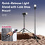 ULANZI MT-89 Portable Adjustable Light Stand with 1/4" Screw Quick Release, 82" Extendable Tripod Aluminum, 360° Ball Head Camera Phone Tripod for Camera Video Light Smartphone, Lightweight for Trave