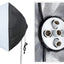 HIFFIN® Set Photography Equipment Kit 50cmx70cm Softbox with 5 in 1 E27 Photo Studio Bulb Holder Base Socket Lamp Bulb Holder Adapter for Photo Video Studio Softbox Video Light - Black