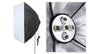 HIFFIN® Set Photography Equipment Kit 50cmx70cm Softbox with 5 in 1 E27 Photo Studio Bulb Holder Base Socket Lamp Bulb Holder Adapter for Photo Video Studio Softbox Video Light - Black