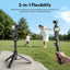ULANZI MT90 Action Camera Tripod Stand Vlog Handle Grip with Quick Release, Ball Head & Cold Shoe, Camera Desktop Tripod for Action Cameras & Small Cameras