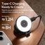 ULANZI LM21 Dual Sided Magnetic Selfie Ring Light for Phone with Magsafe | for iPhone/Android, 8000K CRI≥95, Touch Control, Extendable, Rechargeable, for Vlog,Video Call,TikTok,Video Call,Live Stream