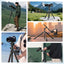 Ulanzi JJ06 Professional Camera Tripod Stand with Dual 360° Fluid Head, Dual Center Column, Ball Head, Quick Release Plate, Compatible with Arca for DSLR, Video