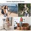 ULANZI MT-71 57.48" Extendable Selfie Stick Tripod with Phone Clamp & Cold Shoe, 7-Section Aluminum Pole for Action Camera Compatible with Gopro DJI Osmo 360 Pocket 3 Insta360 X5,iPhone 17 Smartphones