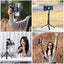 ULANZI Selfie Phone Tripod Mount MA35, 2-in-1 Magnetic & Phone Clip Camera Grip Handle Holder with Detachable Remote Shutter with Cold Shoe Adapter for iPhone 14 15 Samsung Smartphone Video Shooting