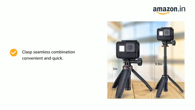 Ulanzi MT-09 Extention Vlog Tripod Mini Portable Handle Grip for Gopro Hero 8 7 6 5 GoPro max Black Session Osmo Action Camera